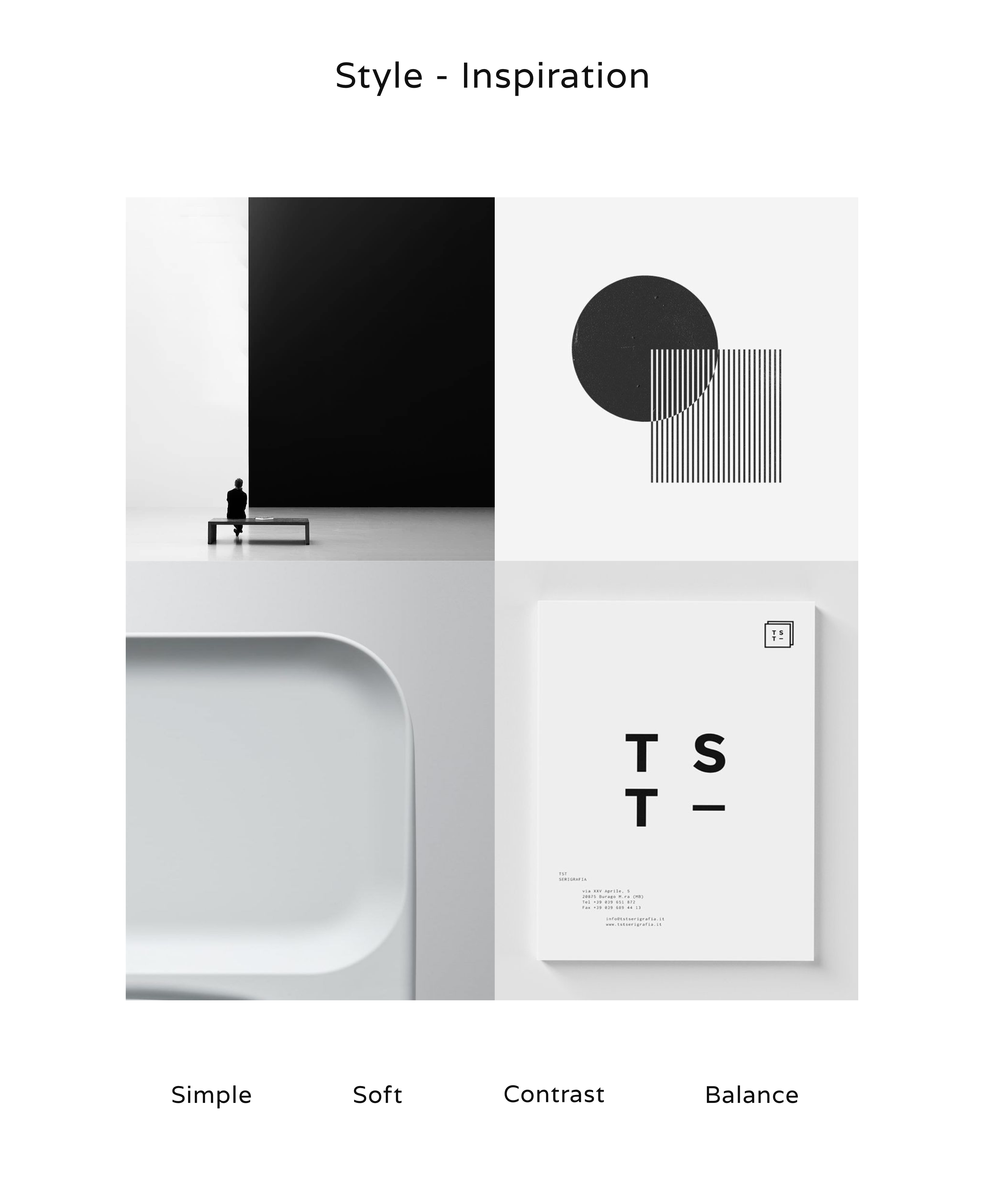Style inspiration — Simple, Soft, Contrast, Balance