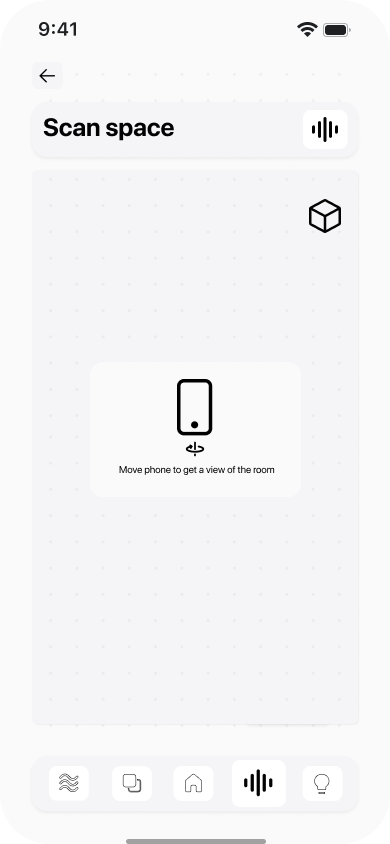 Scan Space — AR-guided room scanning for optimal purifier placement